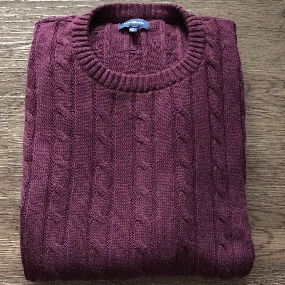 Maroon Croft & Barrow sweater